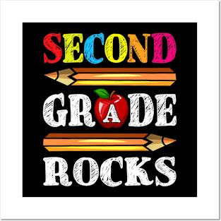 2nd Teacher Team Shirts - Second Grade Rocks Posters and Art